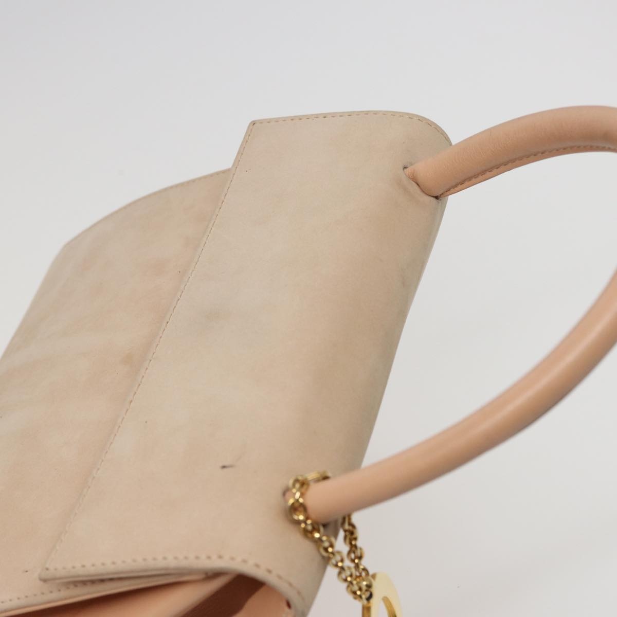CELINE Hand Bag Suede Beige - 6