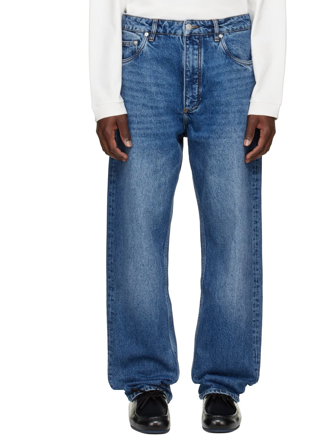 Blue Riso Straight Leg Jeans - 1