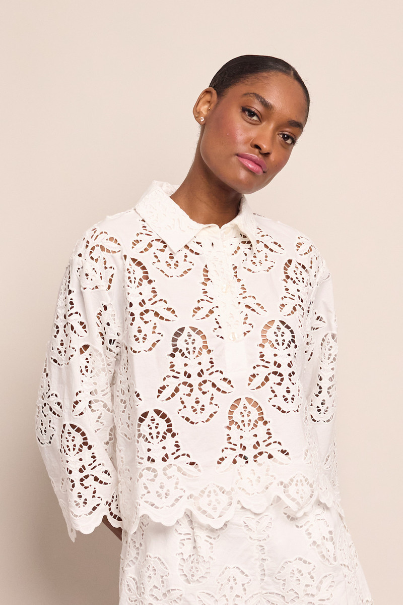 Cara Cara Erica Shirt
An Easy Top in an Elegant Eyelet outlook
