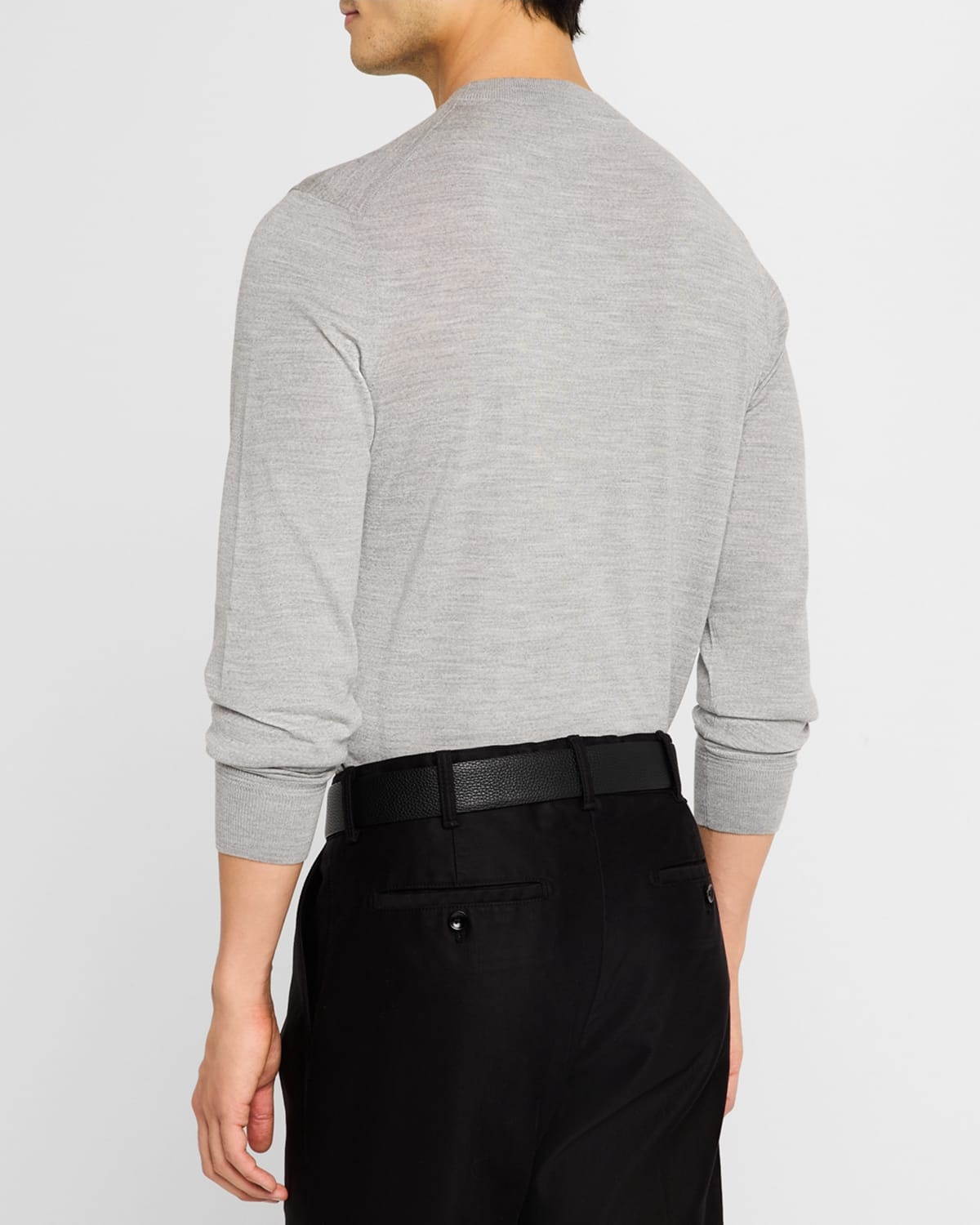 Men's Fine-Gauge Wool Sweater - 3