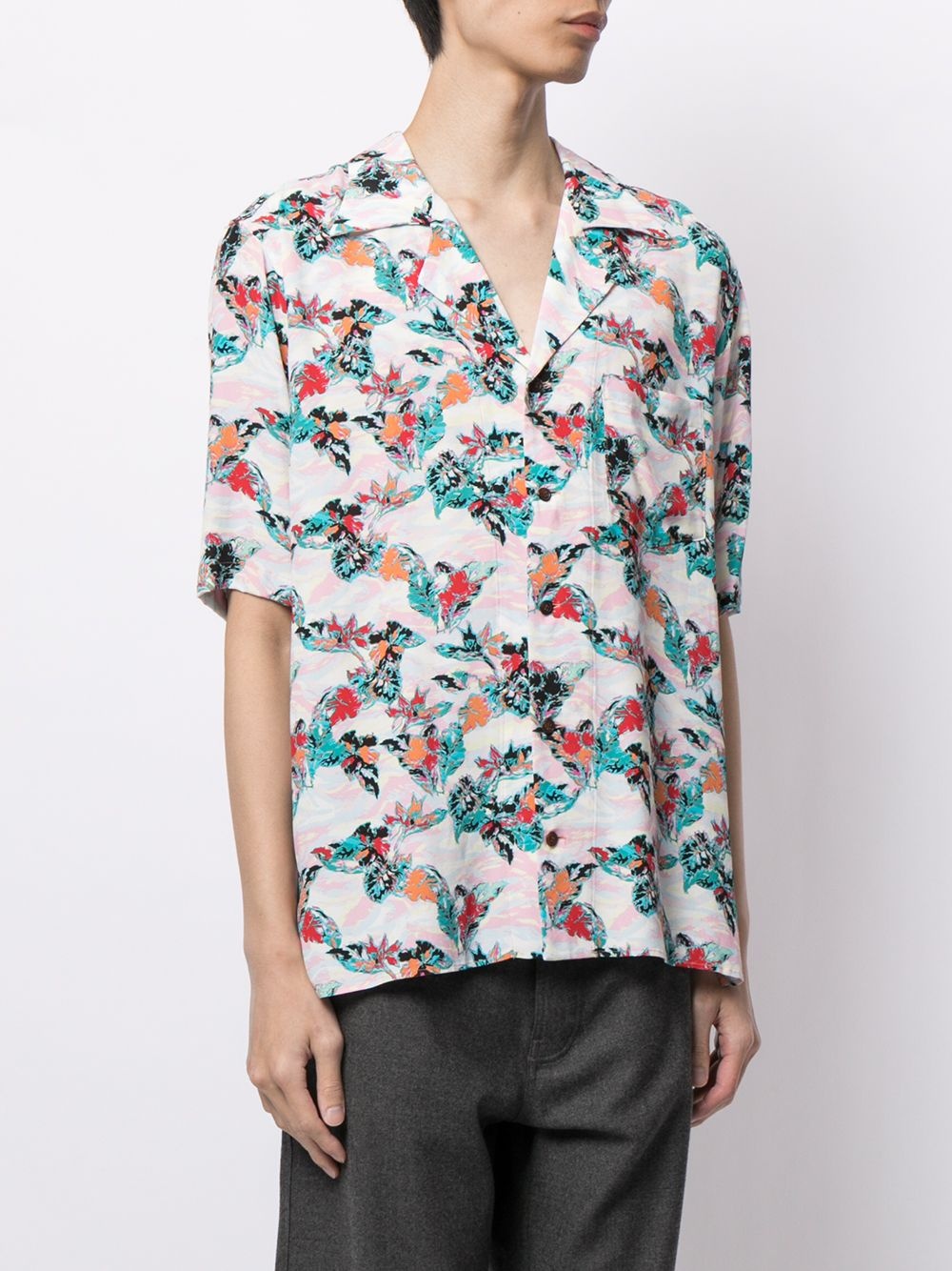 floral-print shirt - 3