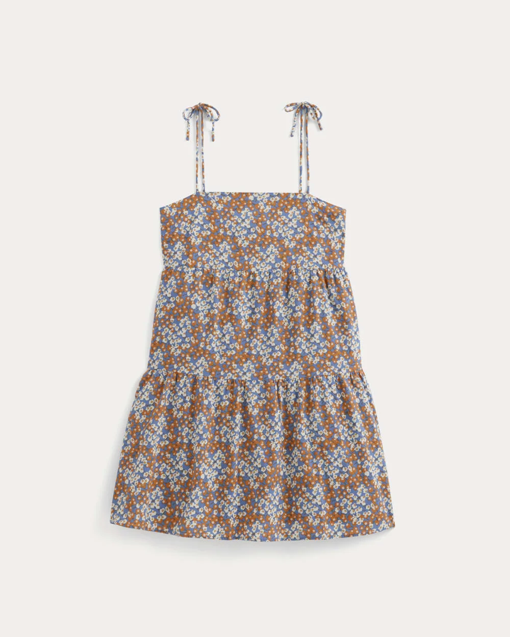 THE GAUZE MINI TIERED DRESS - 1