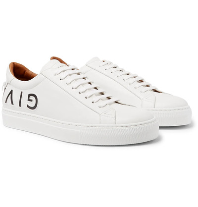 Givenchy Urban Street Logo-Embossed Leather Sneakers outlook