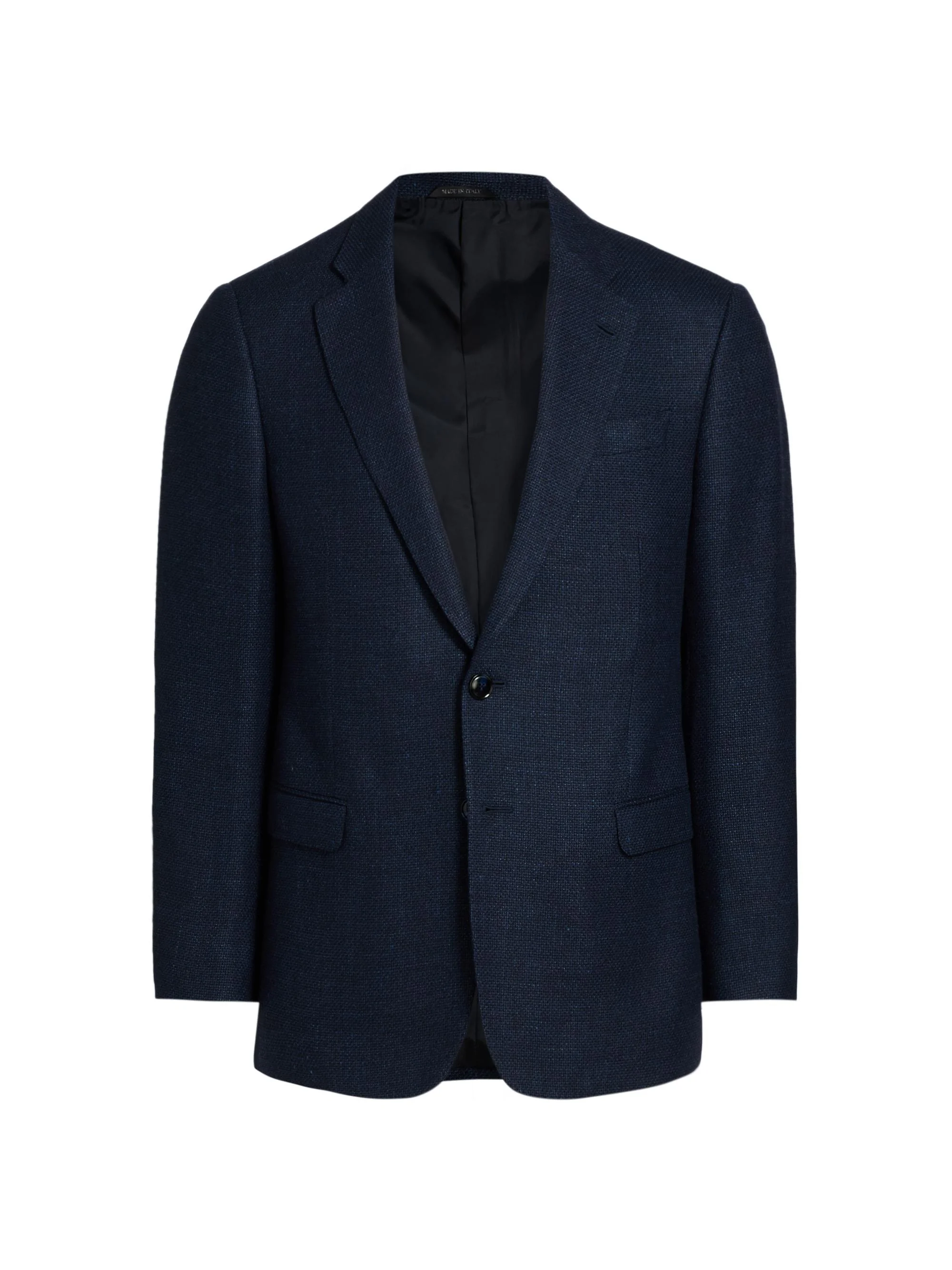 Men's Textured Wool-Blend Sportcoat - Blue - 1