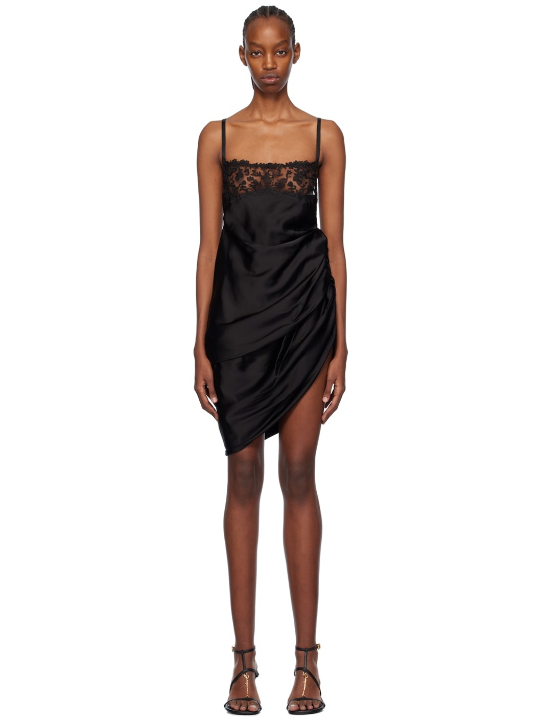 Black Les Sculptures 'La Saudade brodée' Minidress - 1
