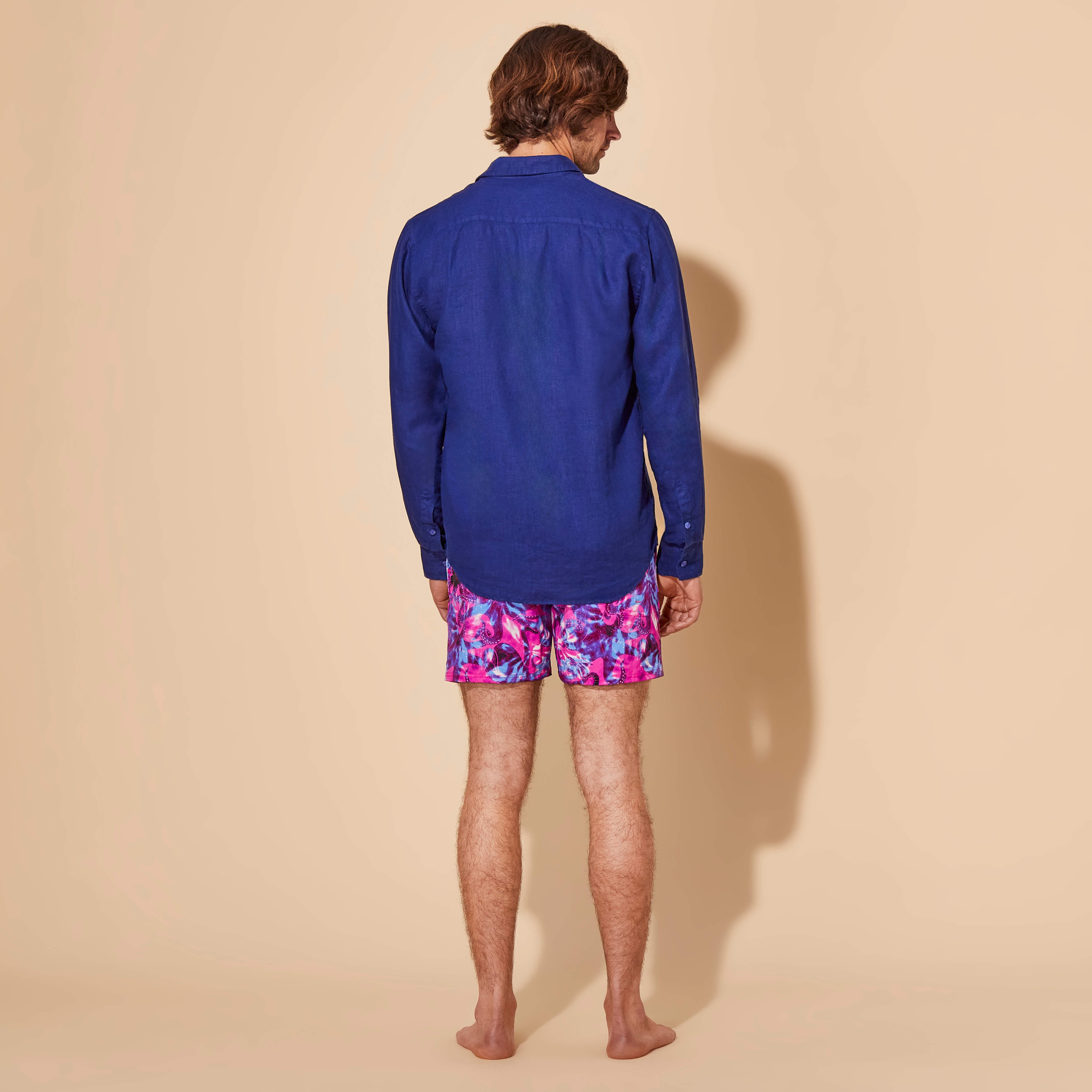 Men Linen Shirt Solid - 4