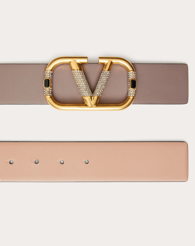 REVERSIBLE VLOGO SIGNATURE BELT IN Shiny CALFSKIN 40 MM 3