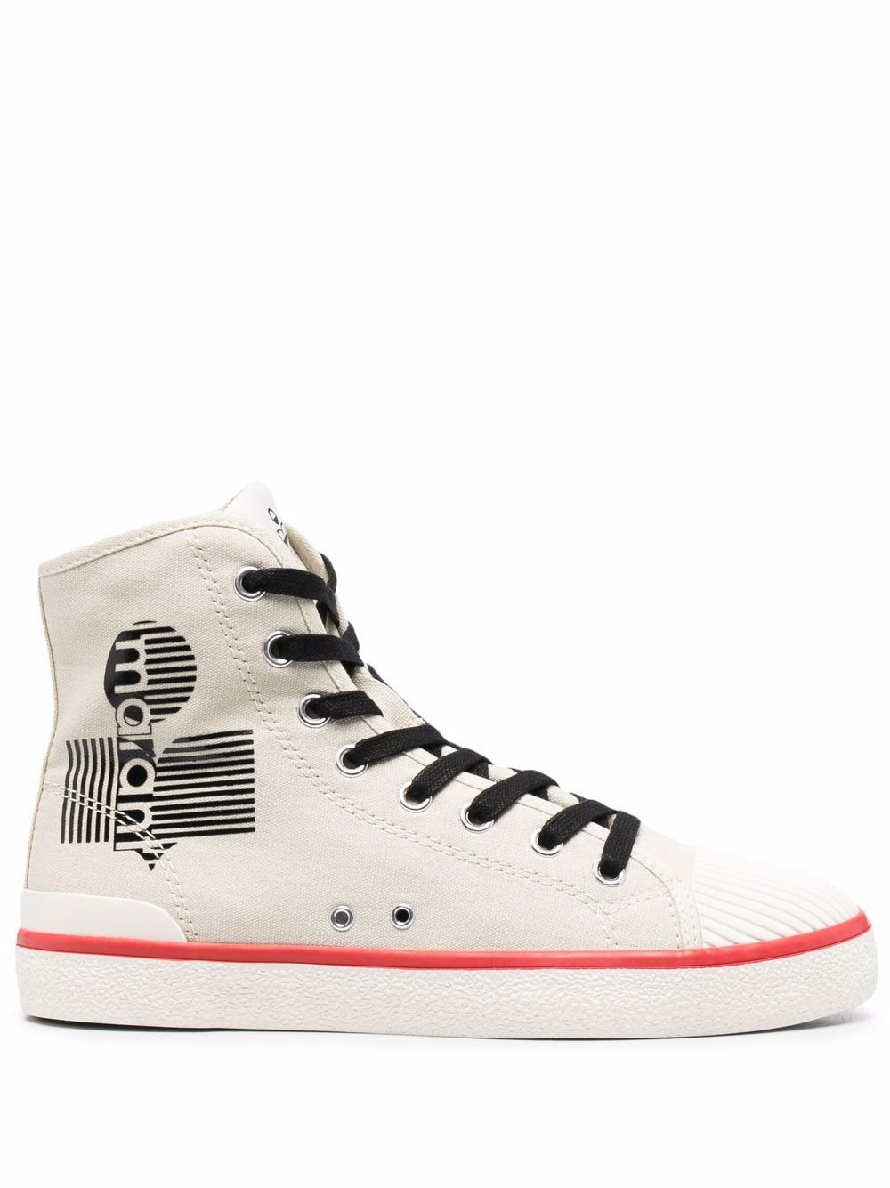 logo-print high top sneakers - 1
