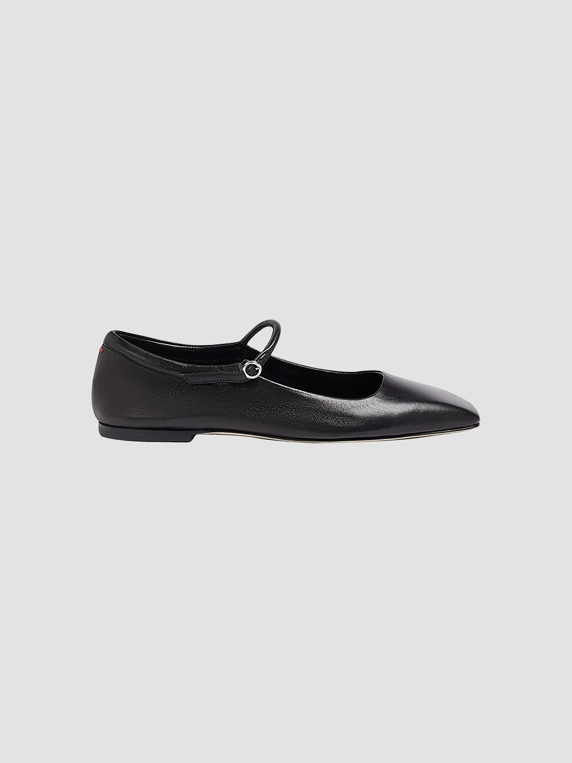 Women's Uma Leather Mary Jane Ballerina Flats - Black - 1