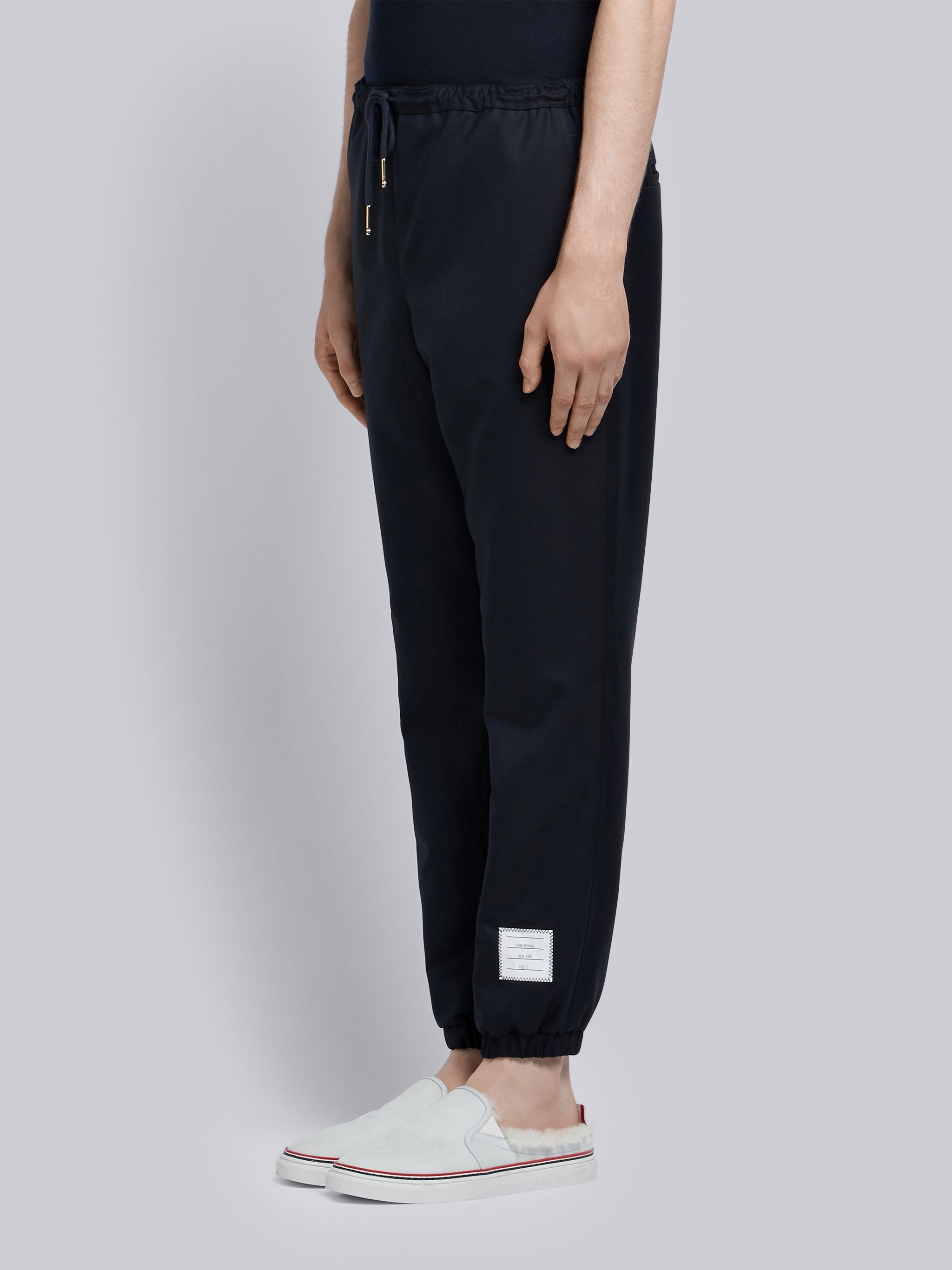 Elastic Hem Wool Track Trouser - 2