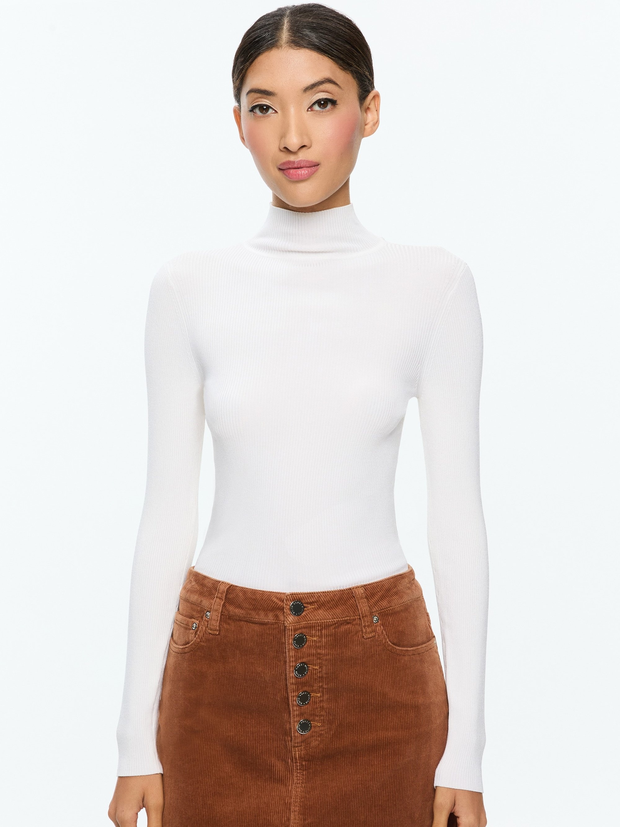 ROBERTA LONG SLEEVE RIBBED TURTLENECK - 2