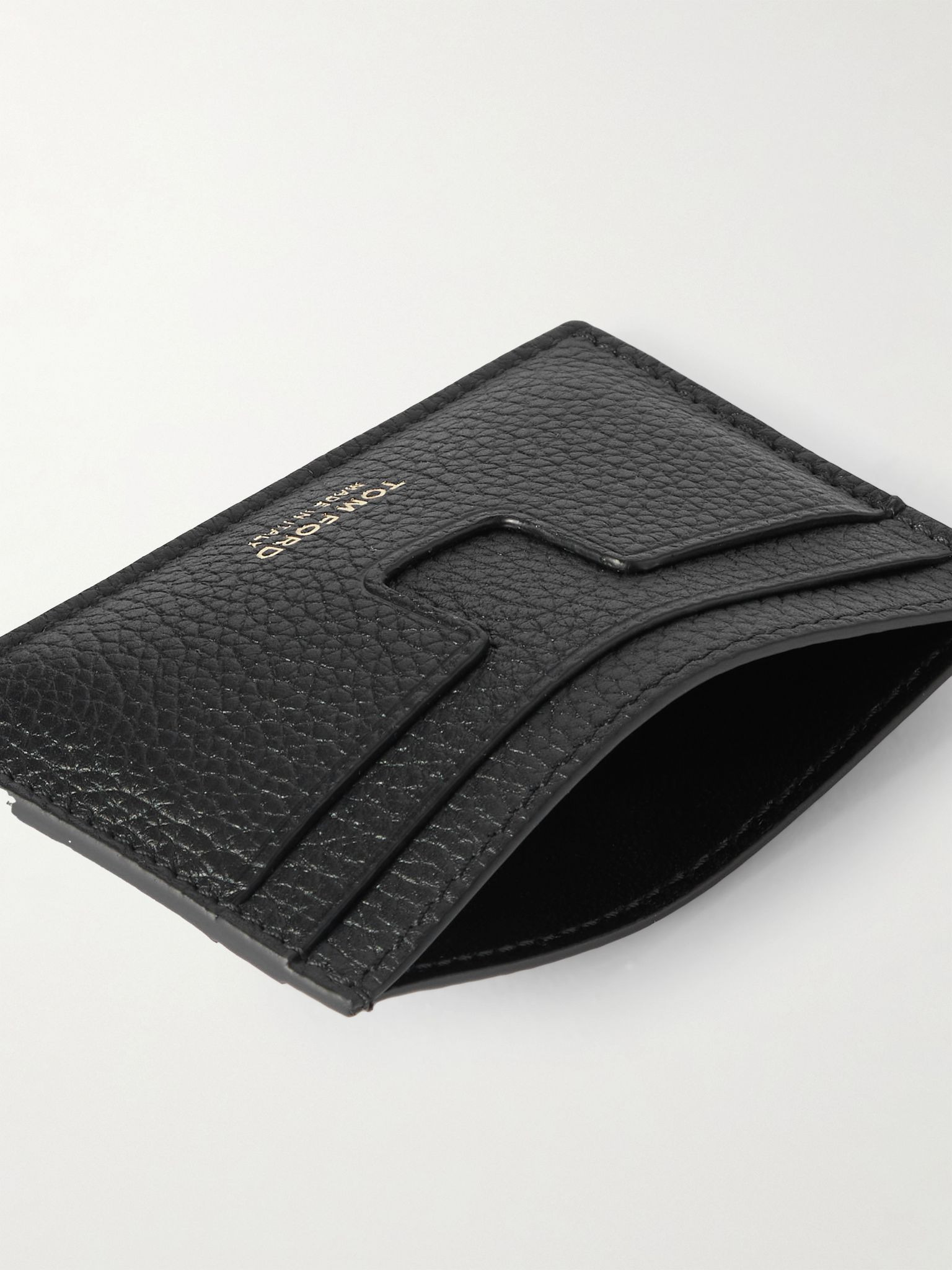 Full-Grain Leather Cardholder Black - 4