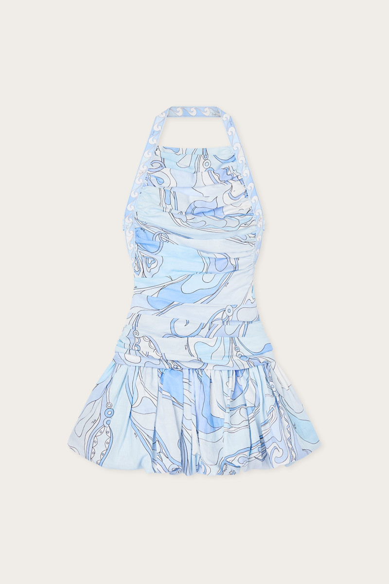 ORCHIDEE PRINT BALLOON DRESS 1