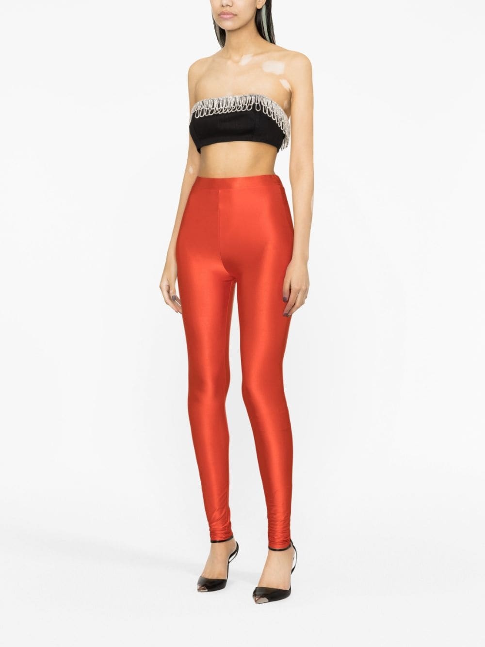 high-waisted jersey leggings - 2