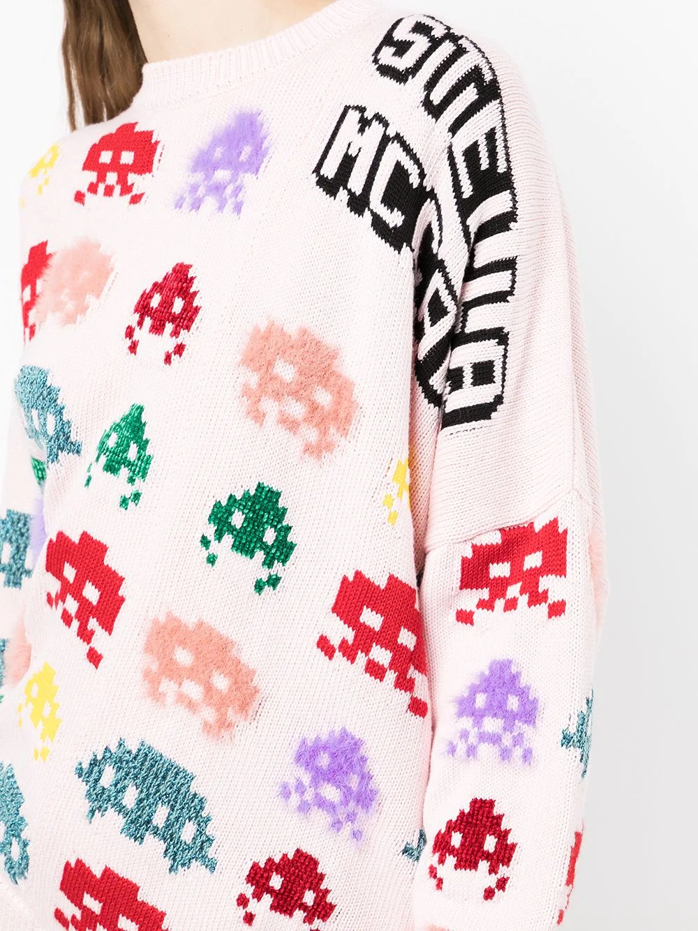 game-intarsia asymmetric jumper - 5
