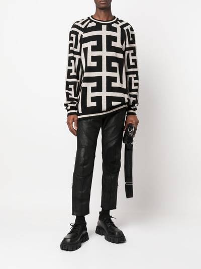 Balmain logo-print jumper outlook