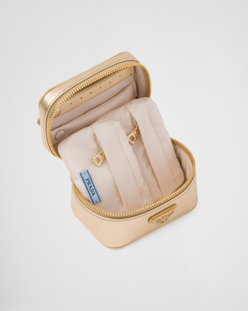 Prada Saffiano leather jewelry beauty case outlook