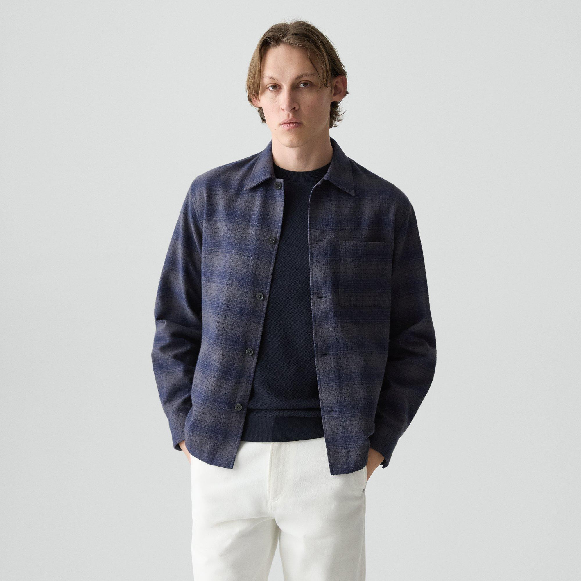 Button-Up Shirt in Textured Check - 2