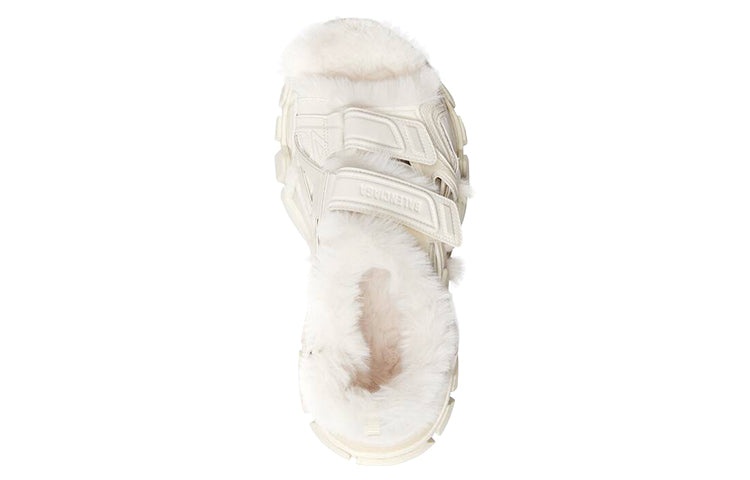 (WMNS) Balenciaga Track Sandals 'Fake Fur White' 668560W3CQ39700 - 4