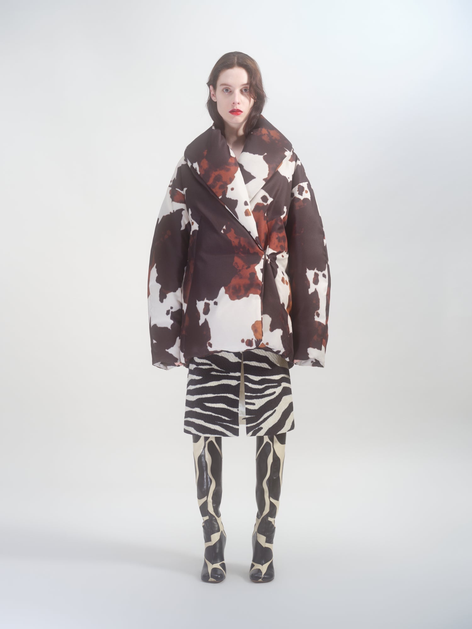 COW PRINT PUFFER - 2