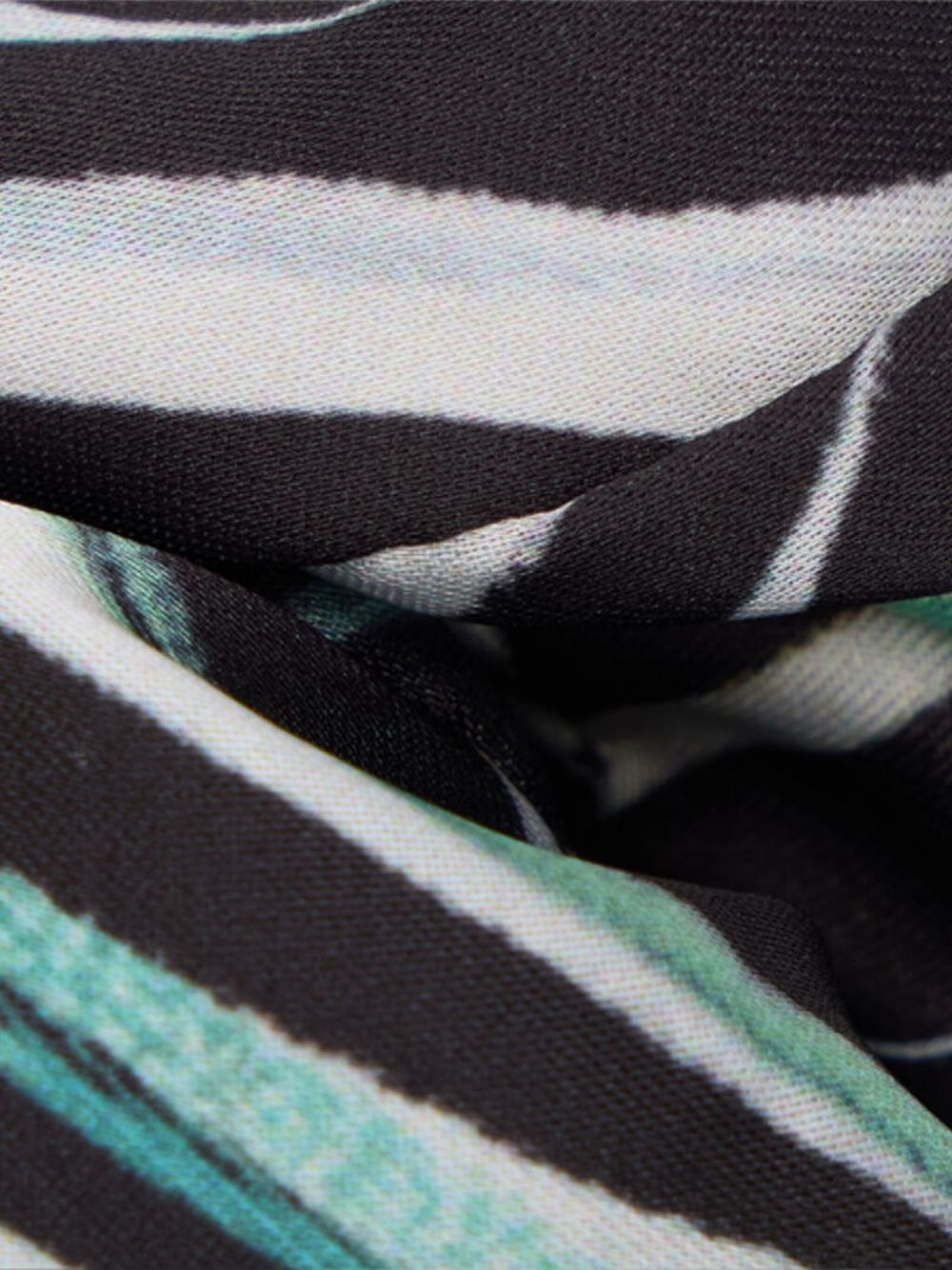 striped silk hair scrunchie - 3
