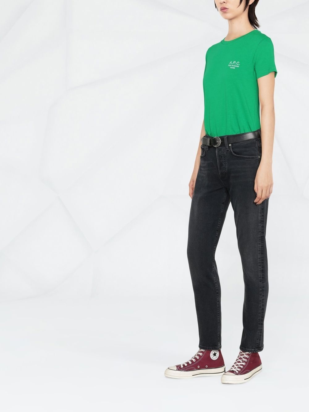 slim-leg denim jeans - 4