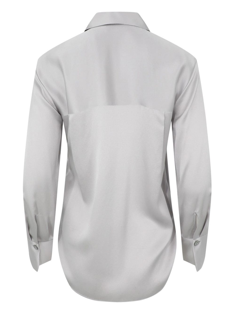 long-sleeve silk shirt - 2