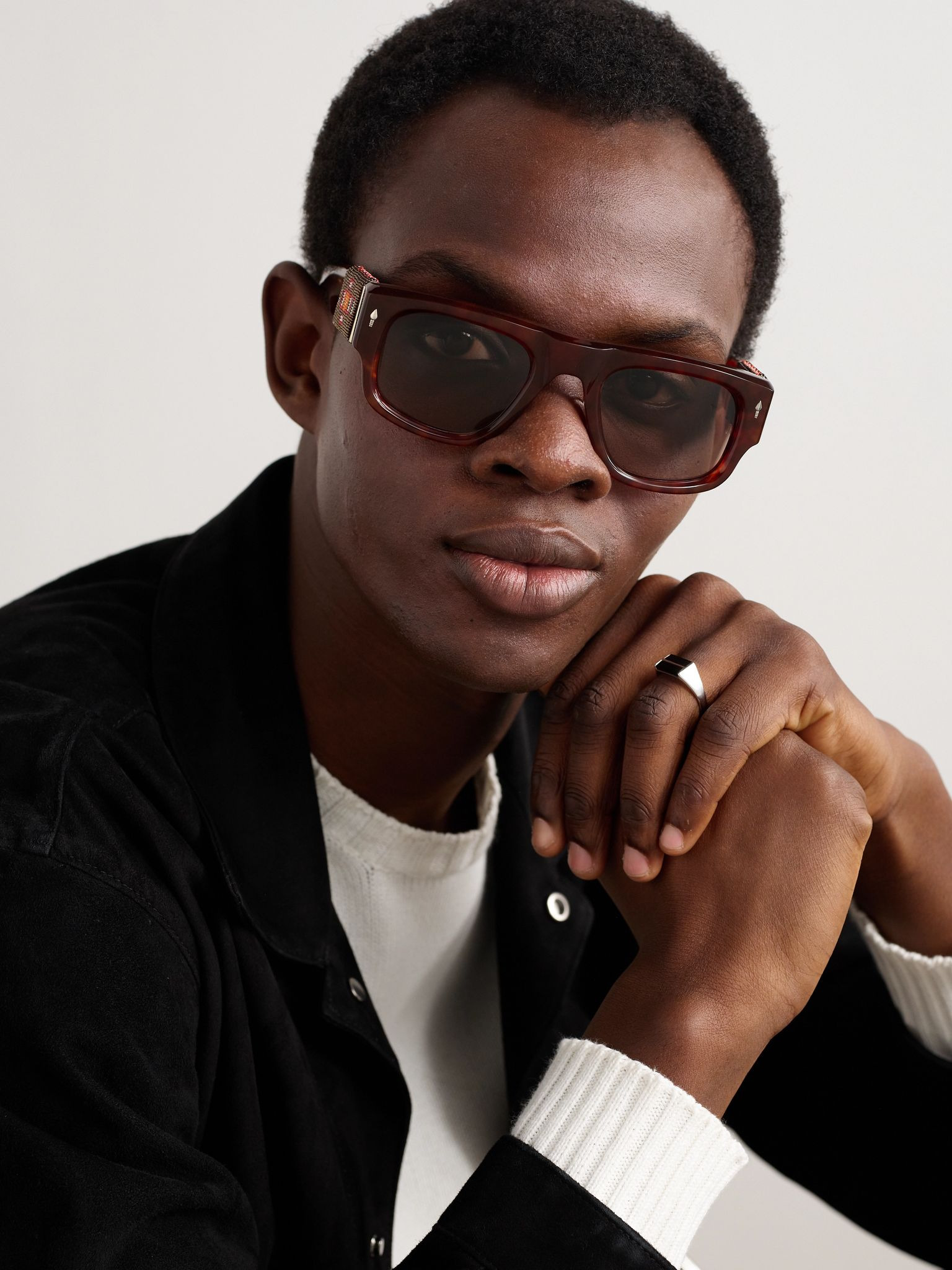 Thundercloud Square-Frame Tortoiseshell Acetate Sunglasses Tortoiseshell - 2