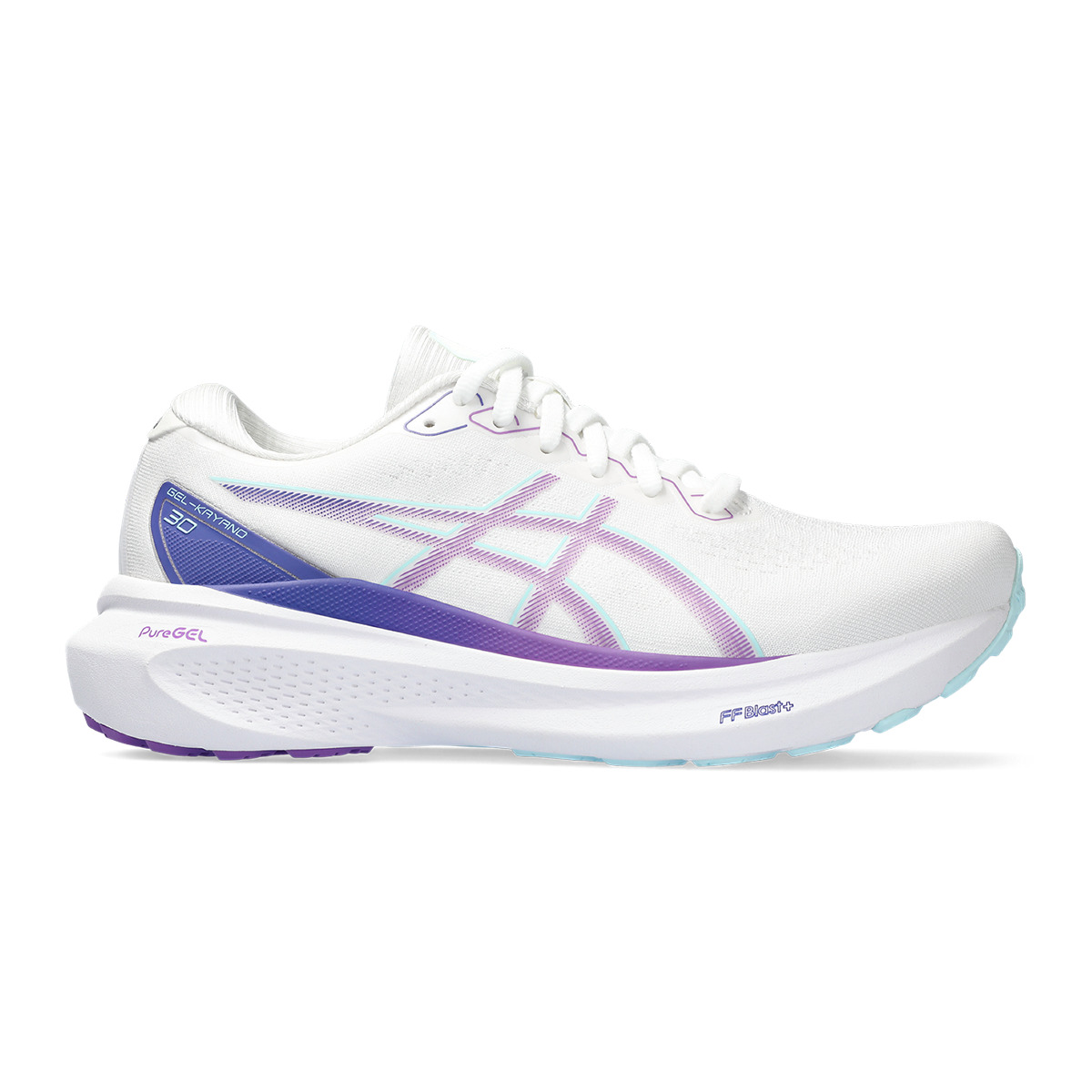 Asics Gel Kayano 30 - White - Cyber Grape - 1