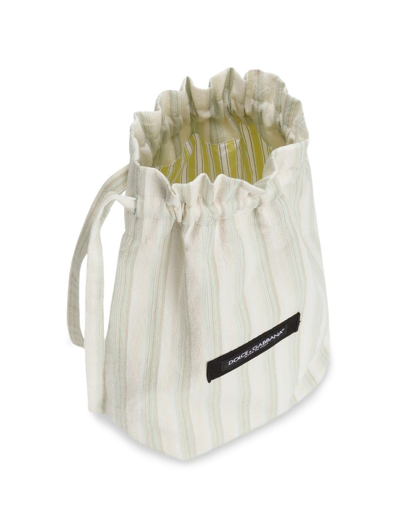 striped drawstring shoulder bag 5