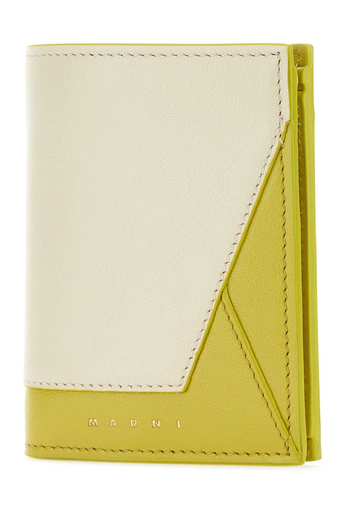 Marni Women Two-Tone Leather Wallet - 2