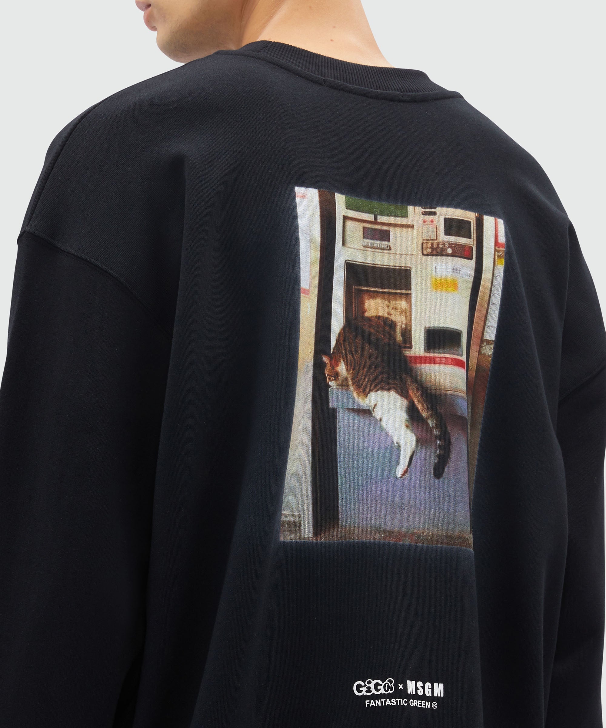 Black organic cotton sweatshirt with "PAY ME!" quotes - 5