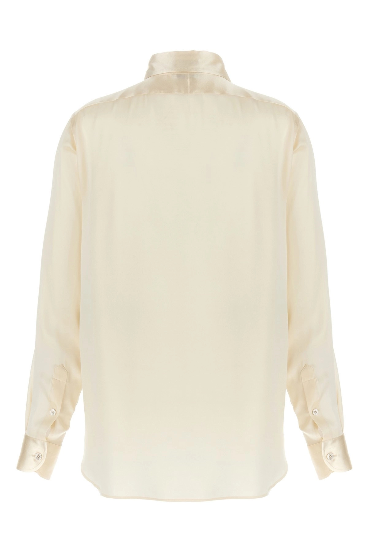 Pleated plastron shirt - 3