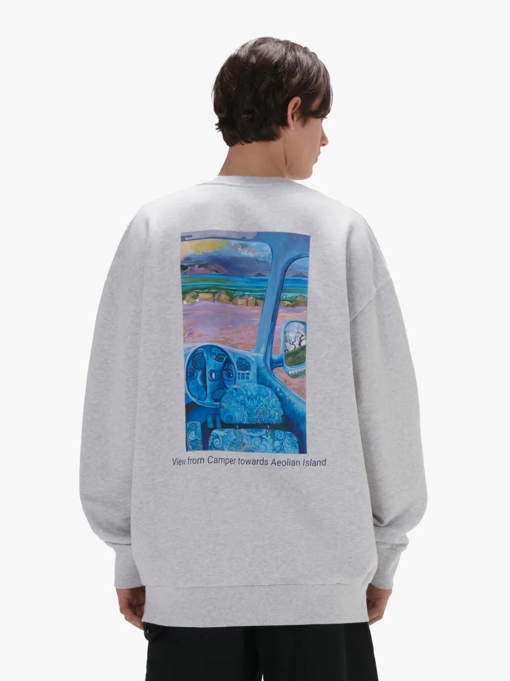 ANCHOR EMBROIDERY BACK PRINT SWEATSHIRT - 2