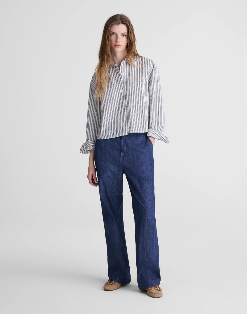 Straight-Hem Shirt in Linen 3
