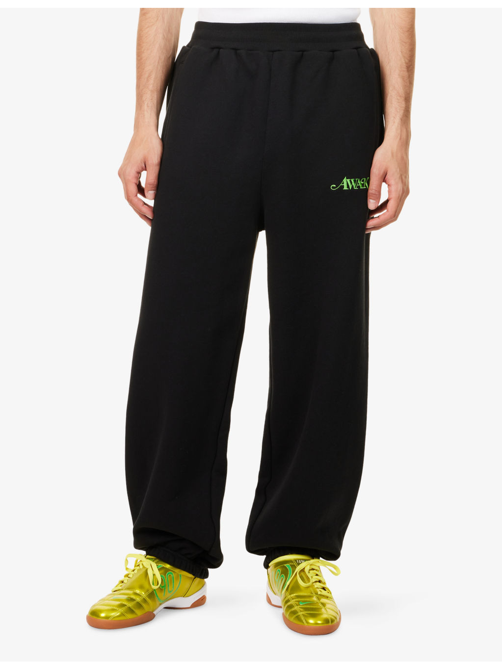 Classic Logo Wide-Leg Cotton-Jersey Jogging Bottoms - 3