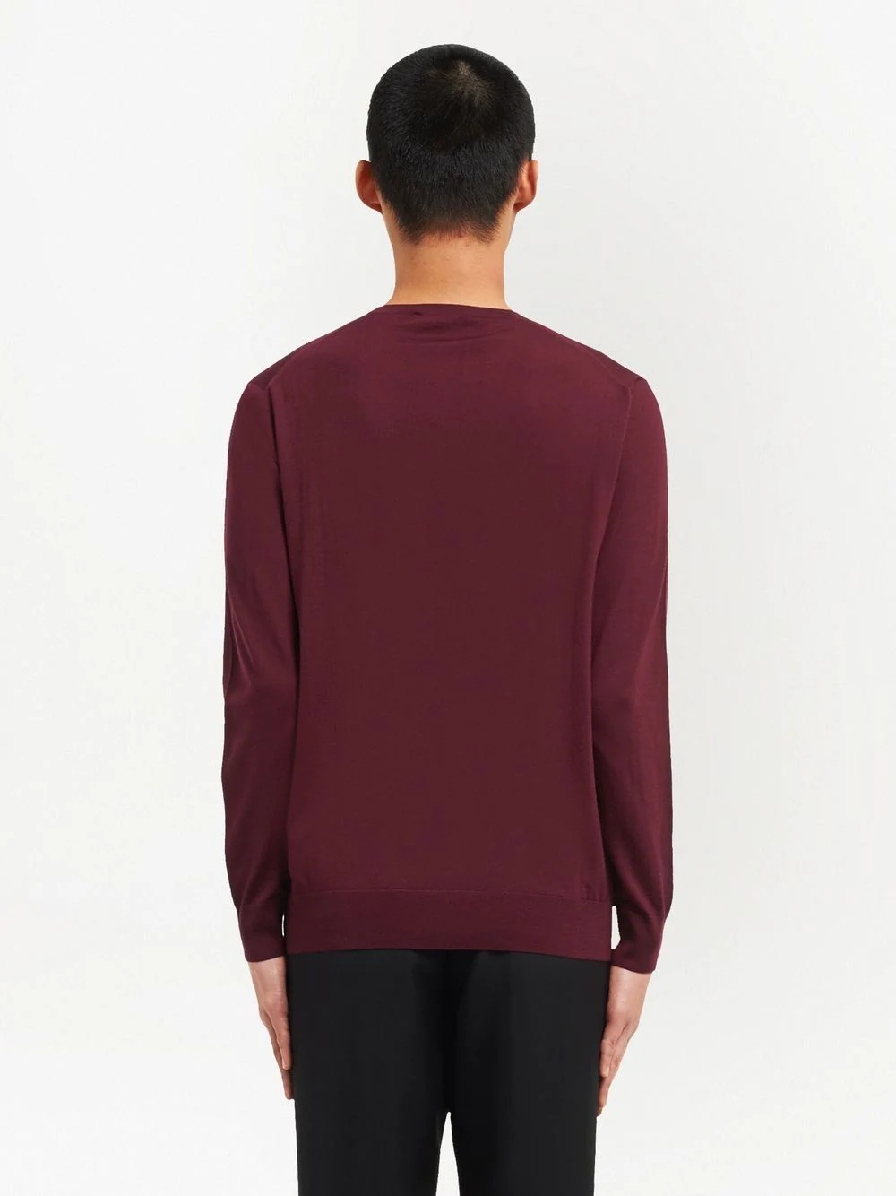 round-neck long-sleeve jumper - 4