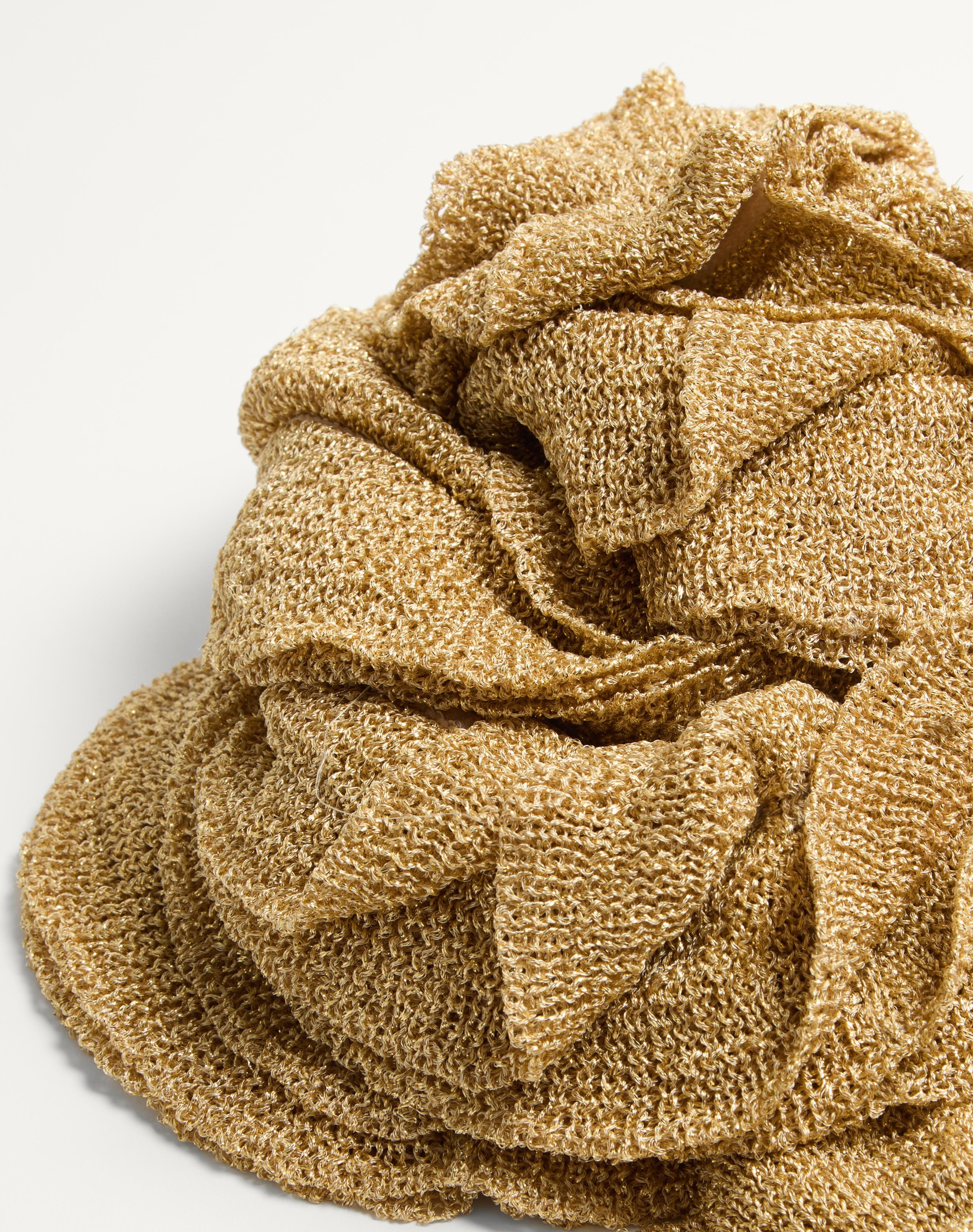 KNITTED LUREX SCARF - 2