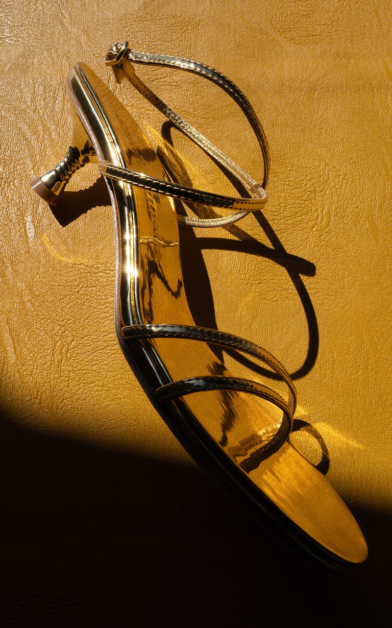 Studio Amelia Helix Leather Sandal gold outlook