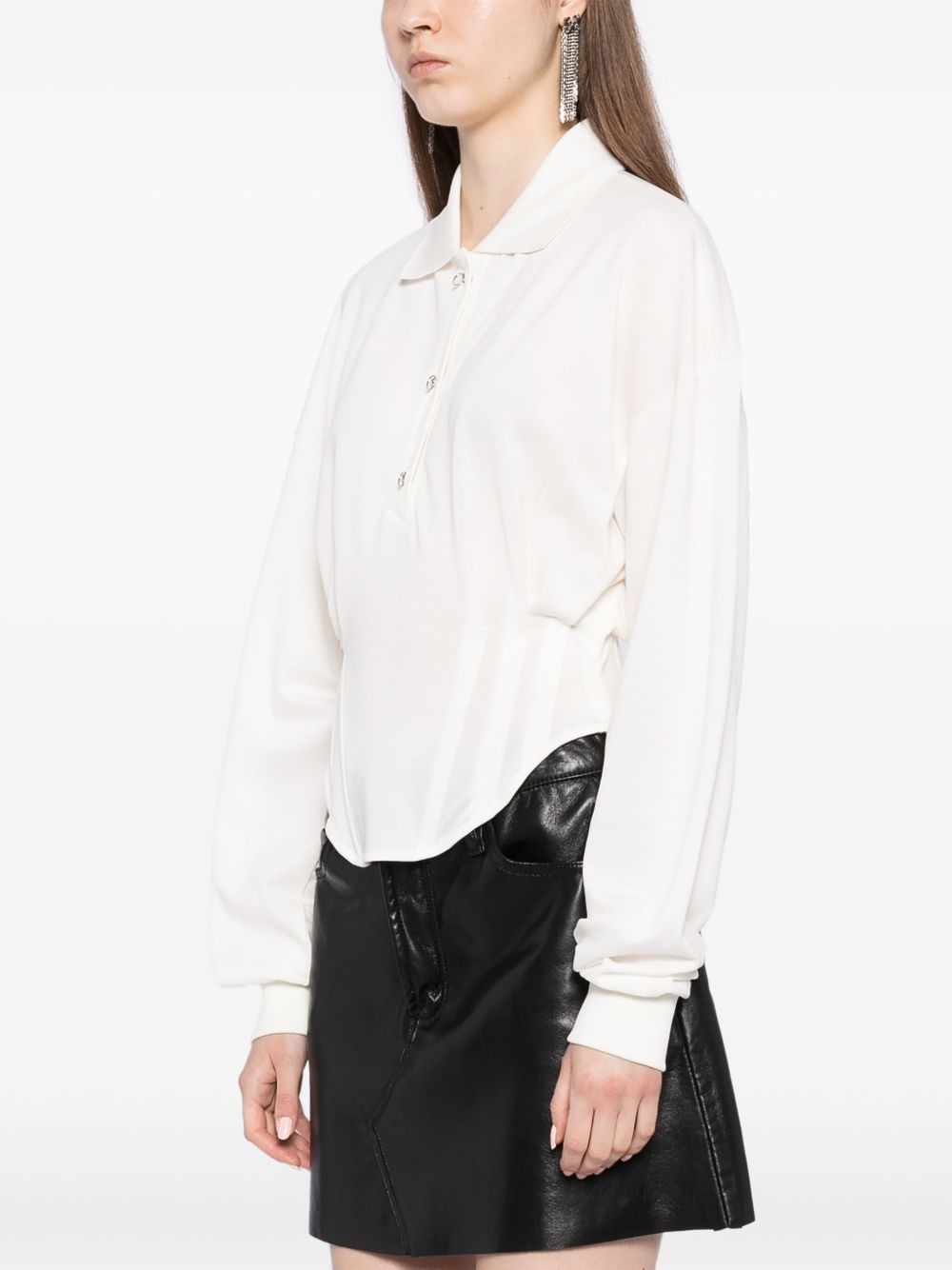 corseted polo shirt - 3