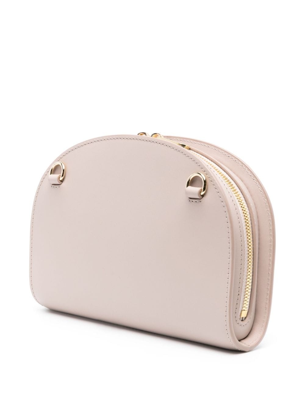 Demi-Lune leather clutch bag - 3