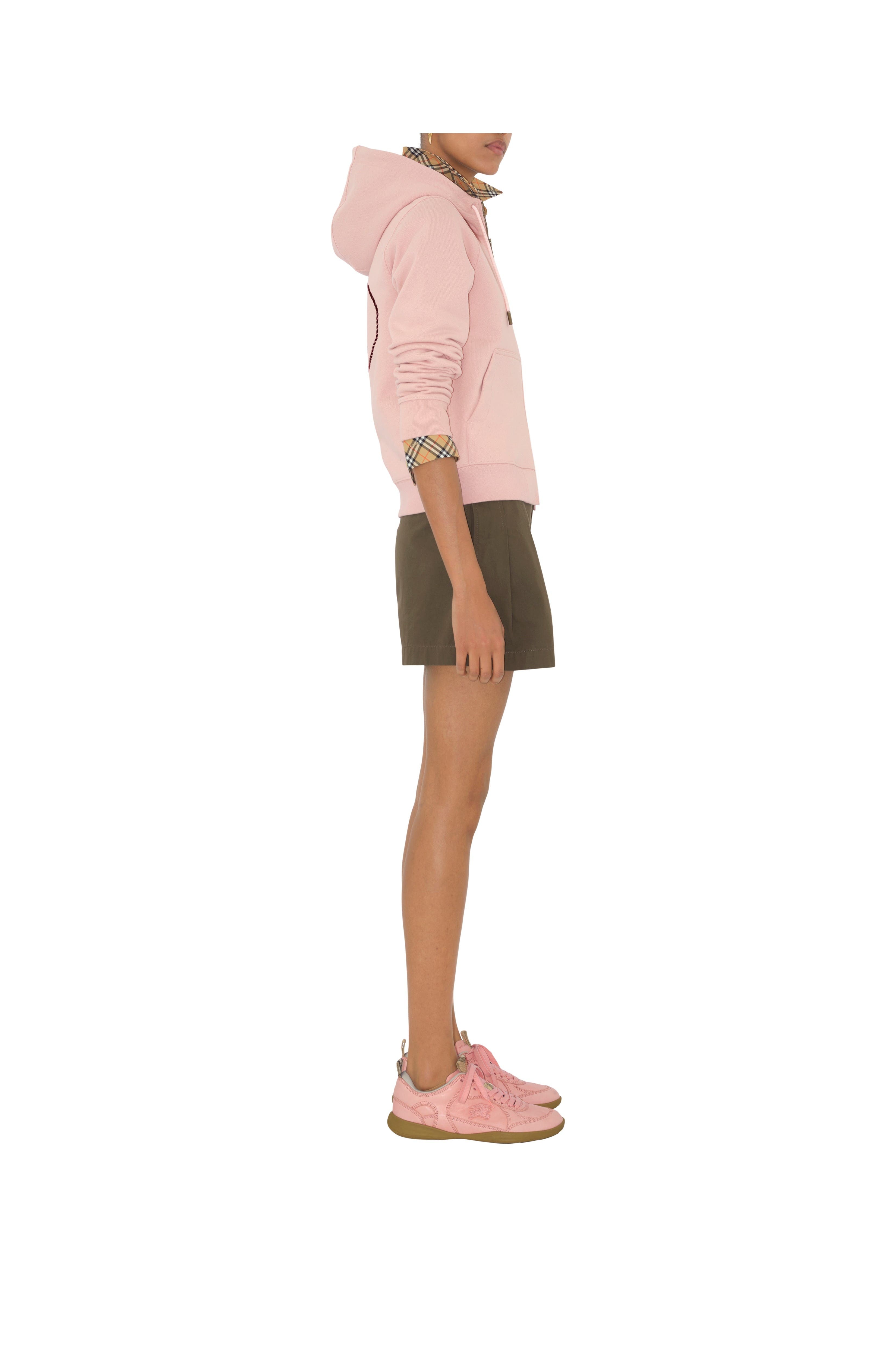 burberry Knight Stamp Cotton Zip Hoodie in Bouquet at Nordstrom - 4