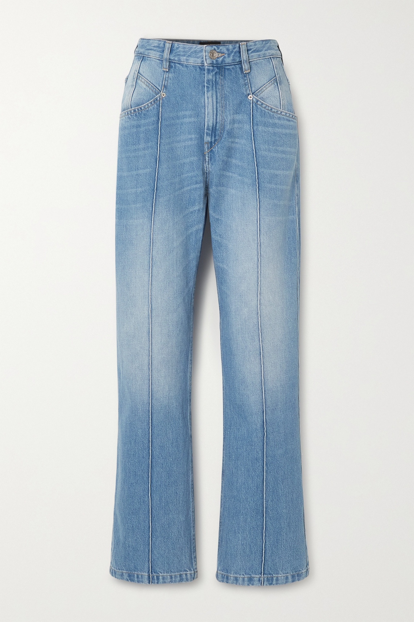 High-rise straight-leg jeans - 1