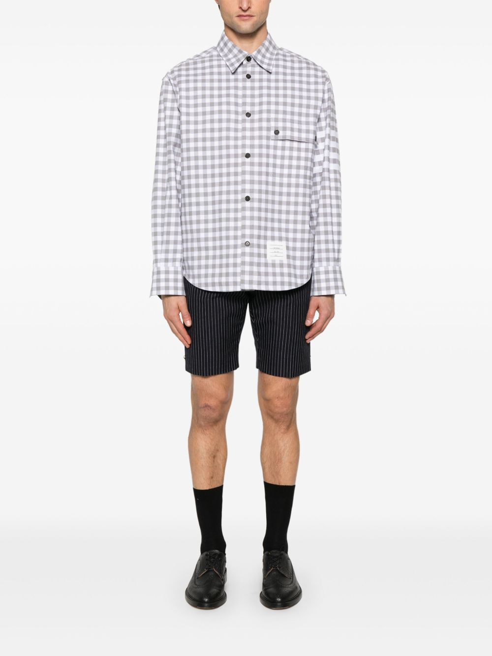 gingham-pattern shirt - 2