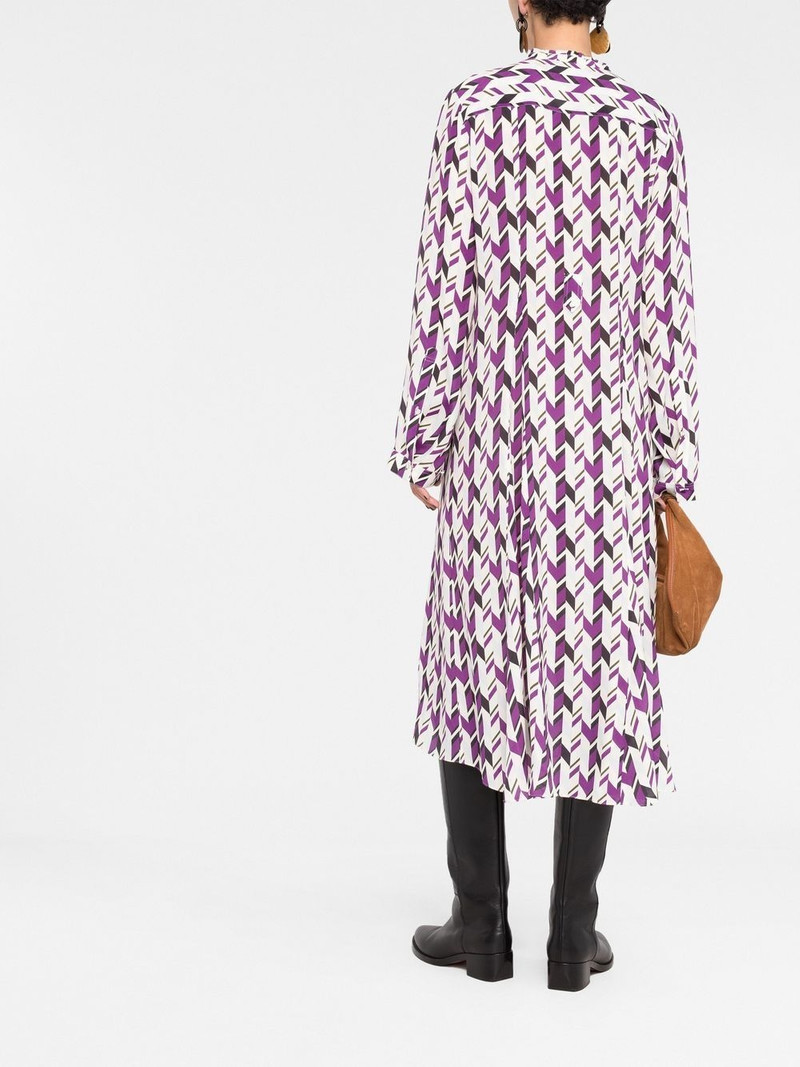geometric pattern midi dress 4