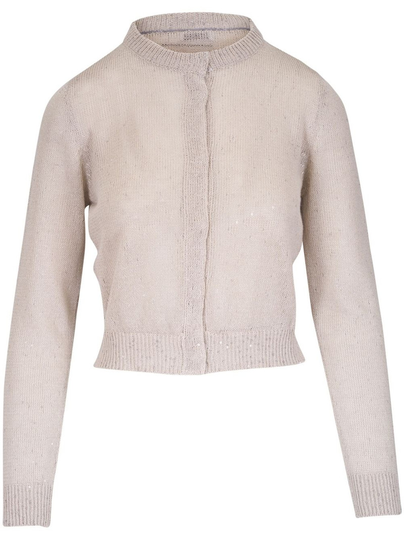 sequin-embellished cardigan 1