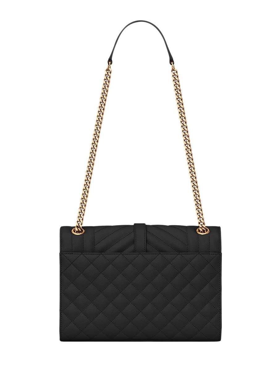 Envelope Medium Bag in Mix Matelassé Grain de Poudre Embossed Leather - 7
