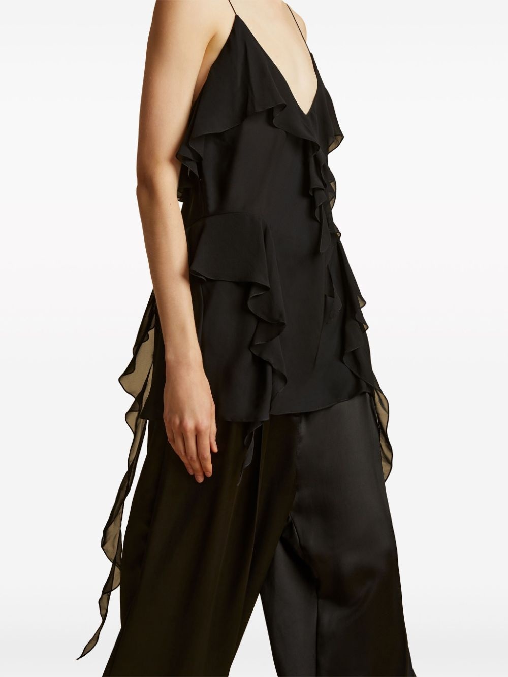 The Piet ruffled silk top - 10