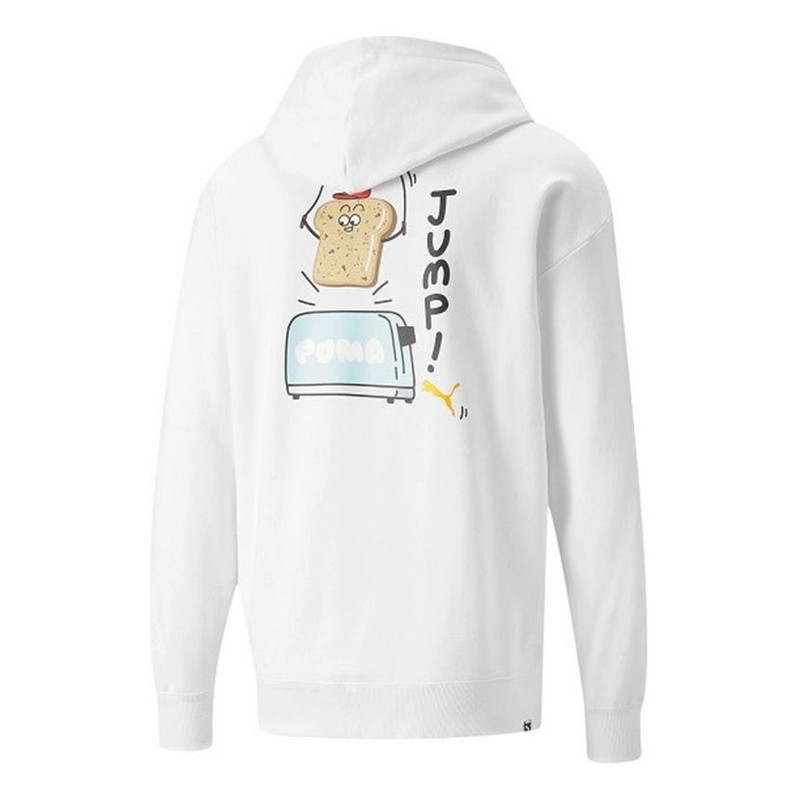 PUMA PUMA Club Graphic Full Zip Jacket 'White' 533199-02 outlook