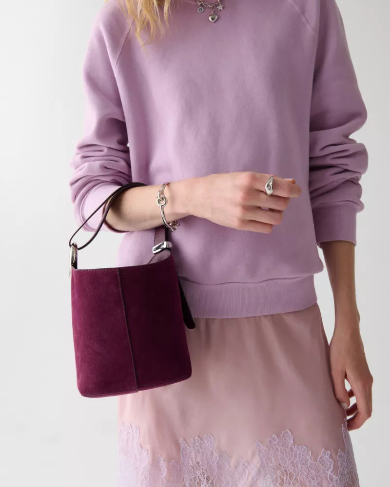 kate spade Halo Suede Mini Bucket Bag outlook